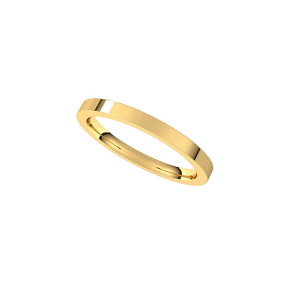 Comfort-Fit Flat Band, 2 mm