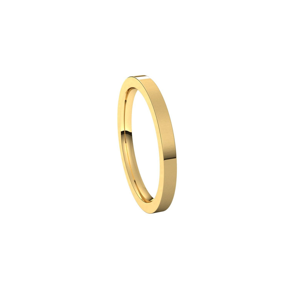 Comfort-Fit Flat Band, 2 mm