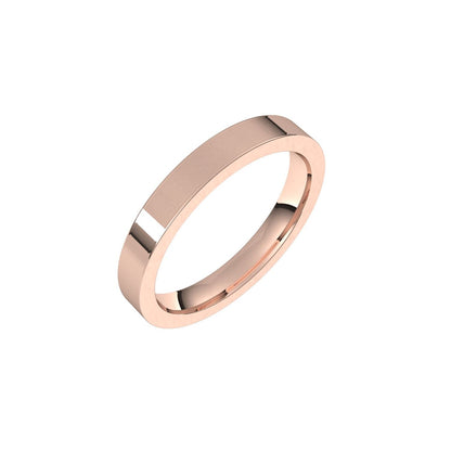 Comfort-Fit Flat Band, 3 mm