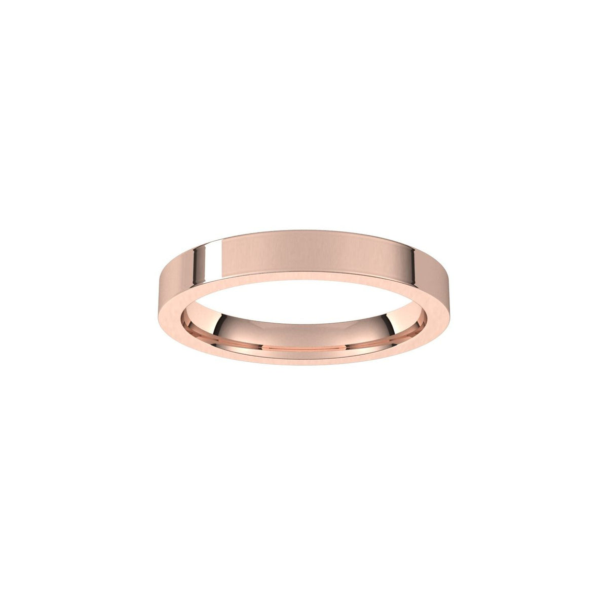 Comfort-Fit Flat Band, 3 mm