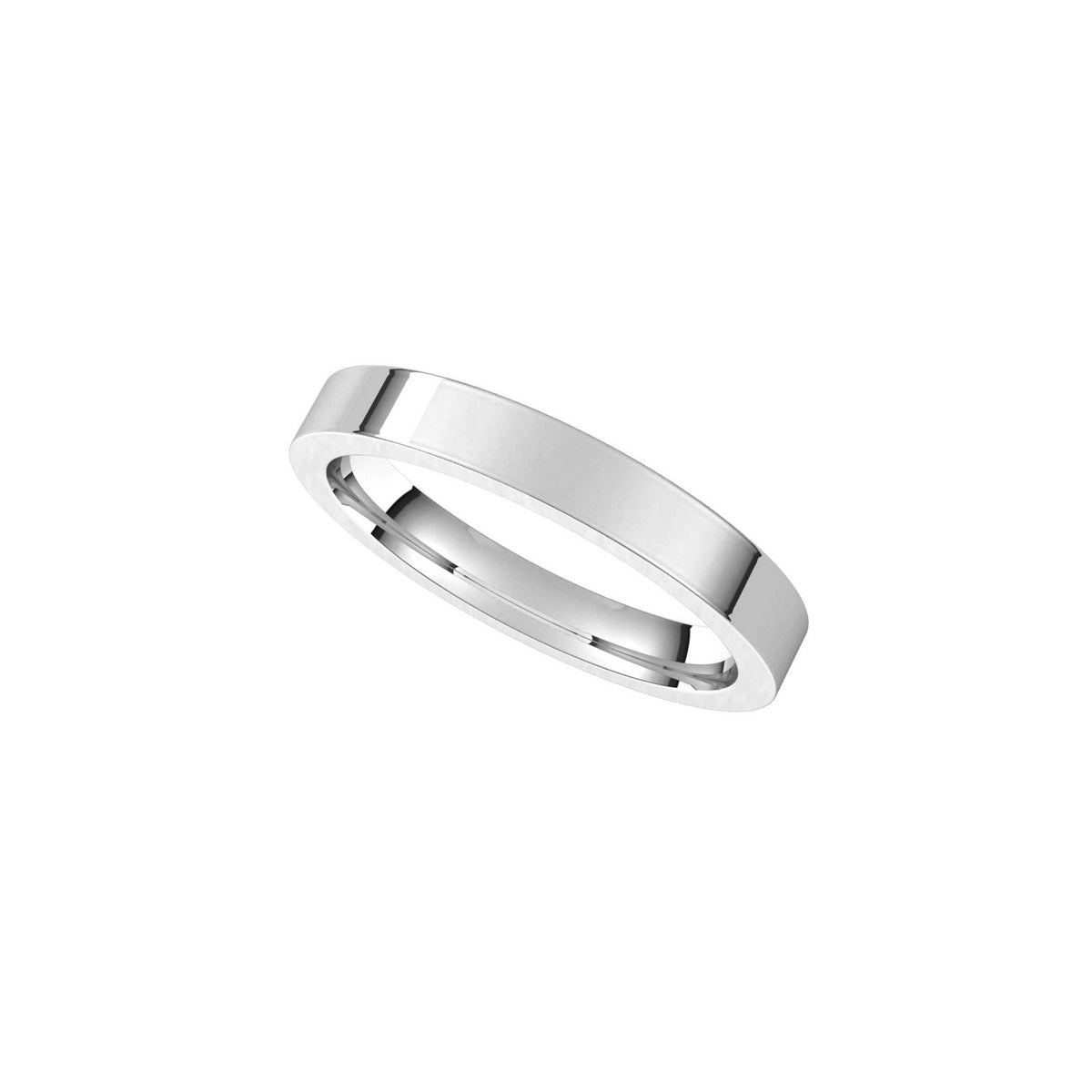 Comfort-Fit Flat Band, 3 mm