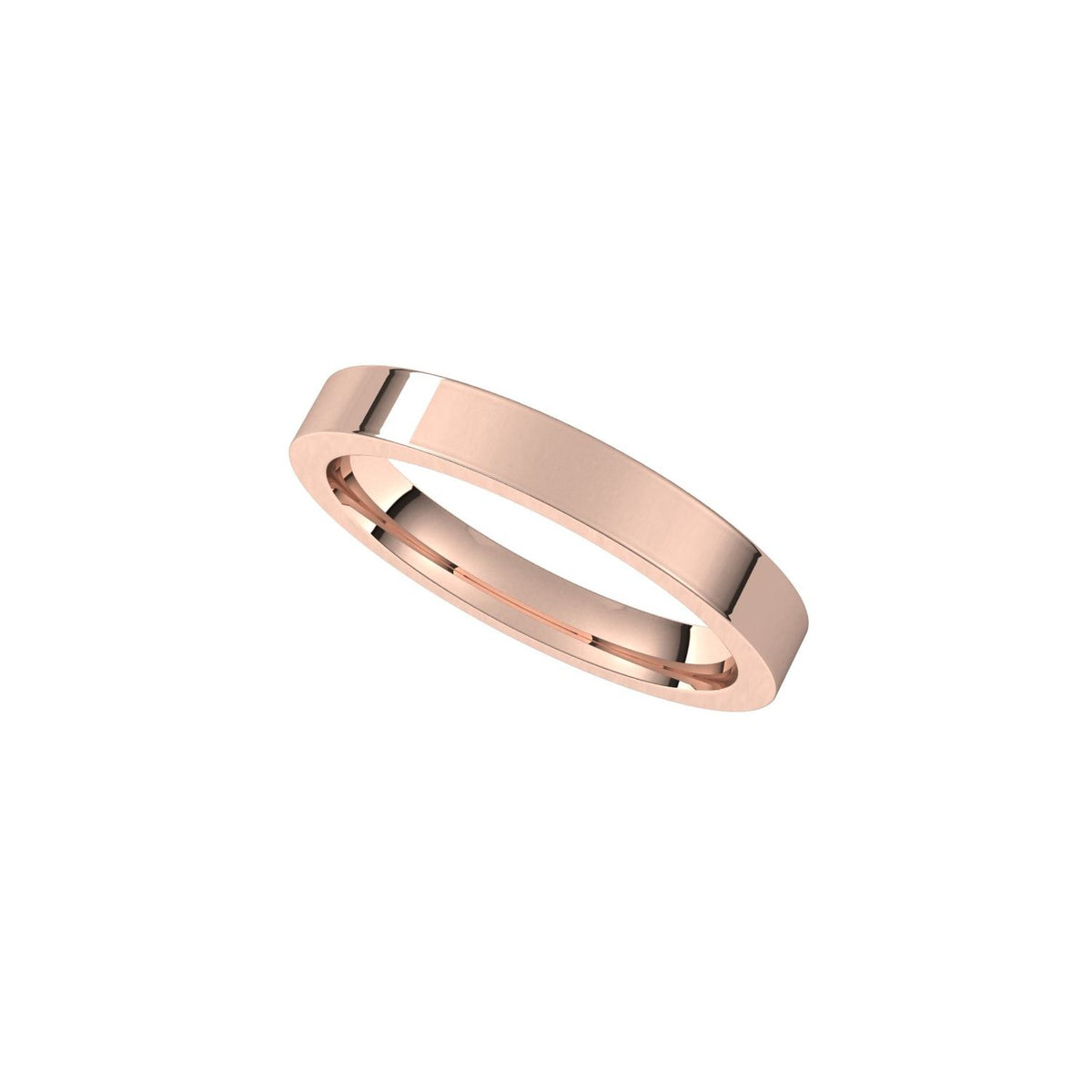 Comfort-Fit Flat Band, 3 mm