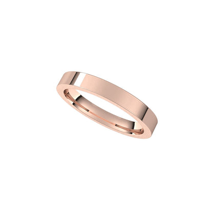 Comfort-Fit Flat Band, 3 mm