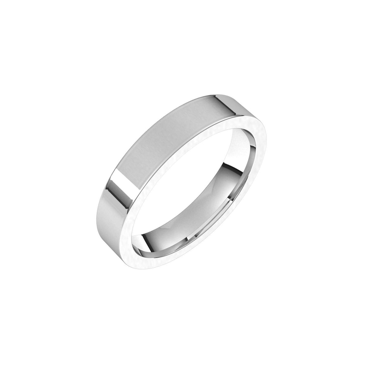 Comfort-Fit Flat Band, 4 mm