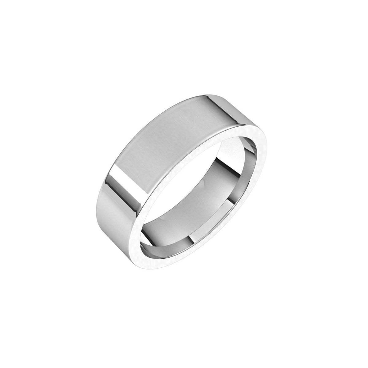 Comfort-Fit Flat Band, 6 mm