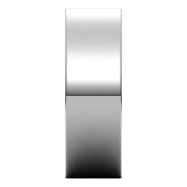 14K White Gold Comfort-Fit Flat Band