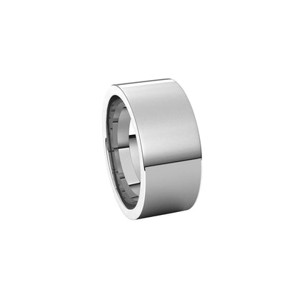 14K White Gold Comfort-Fit Flat Band