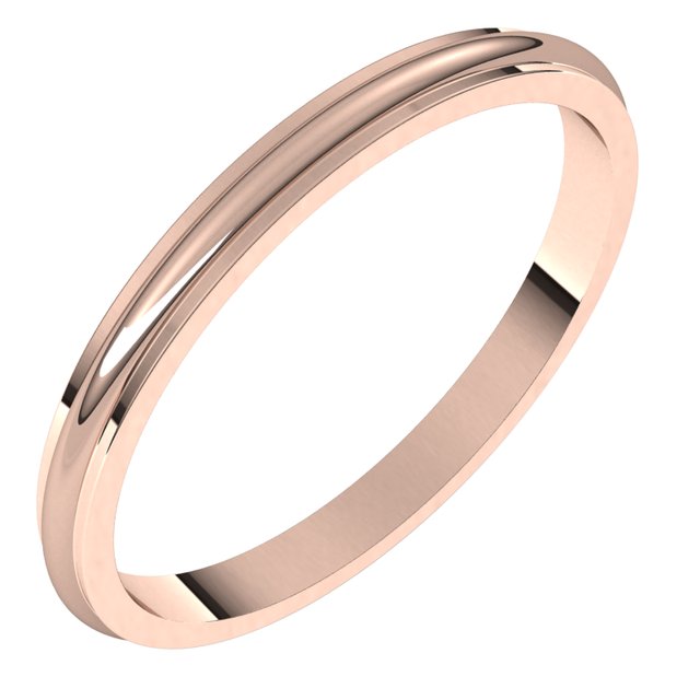 Stepped-Edge Half Round Band