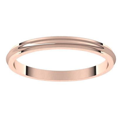 Stepped-Edge Half Round Band