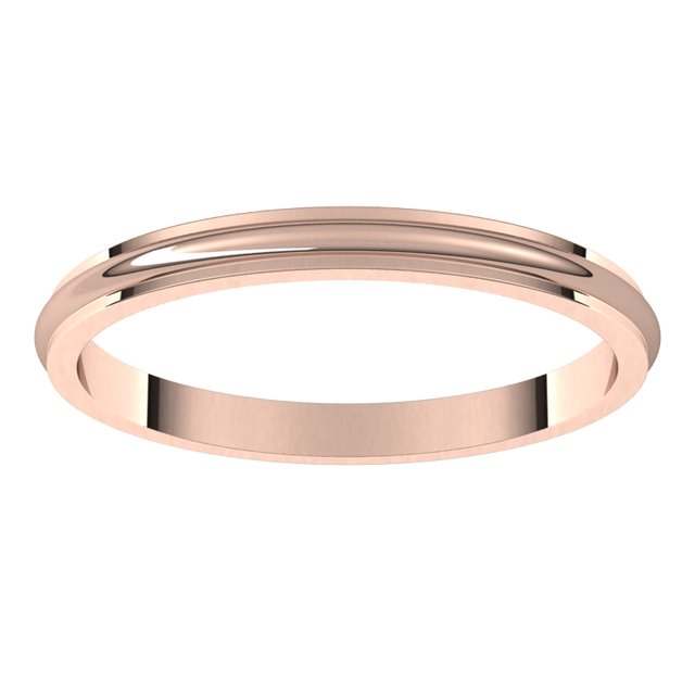 Stepped-Edge Half Round Band