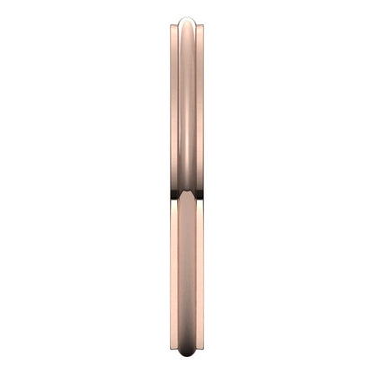 Stepped-Edge Half Round Band