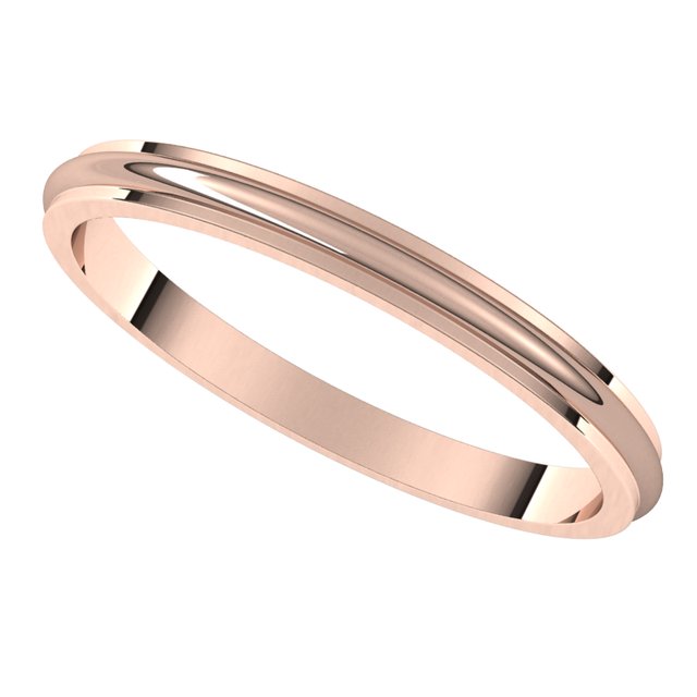 Stepped-Edge Half Round Band