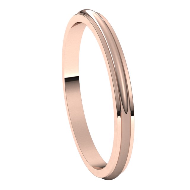 Stepped-Edge Half Round Band