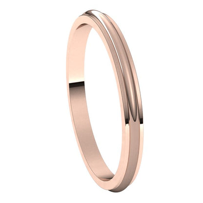 Stepped-Edge Half Round Band