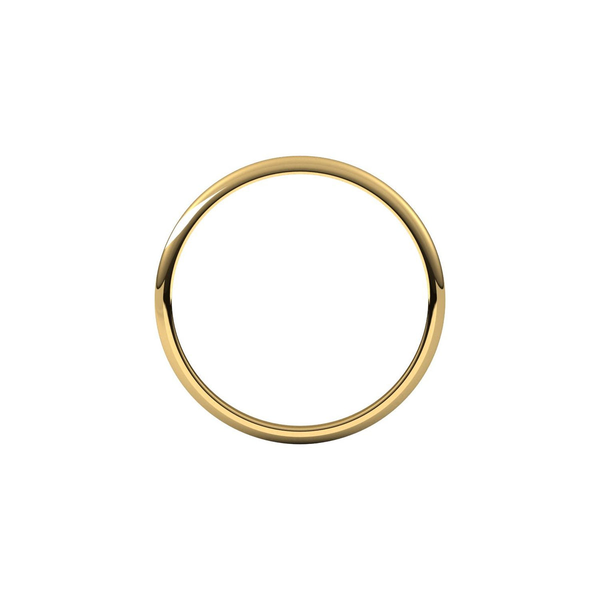 Lightweight Half Round Band, 1.5 mm