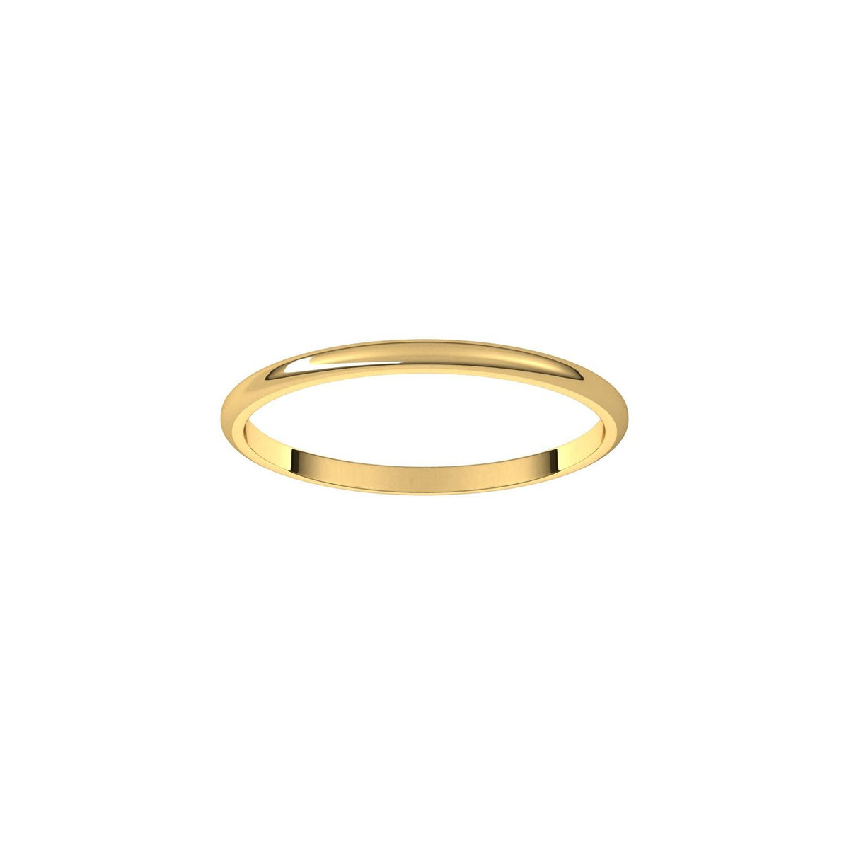 Lightweight Half Round Band, 1.5 mm