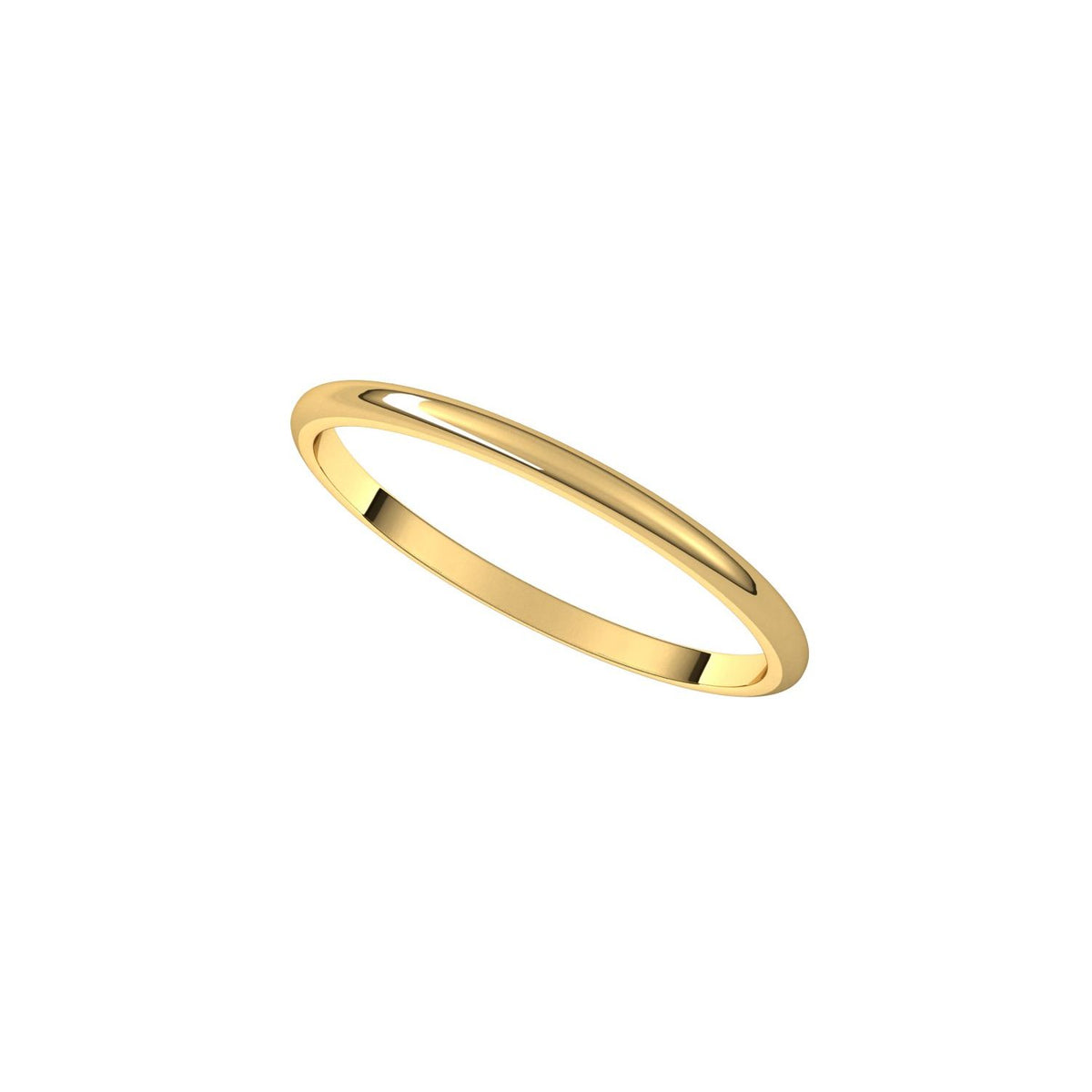 Lightweight Half Round Band, 1.5 mm