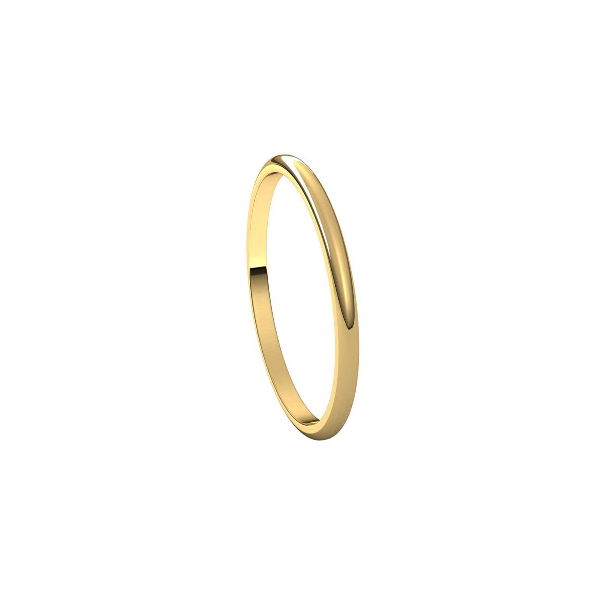 Lightweight Half Round Band, 1.5 mm