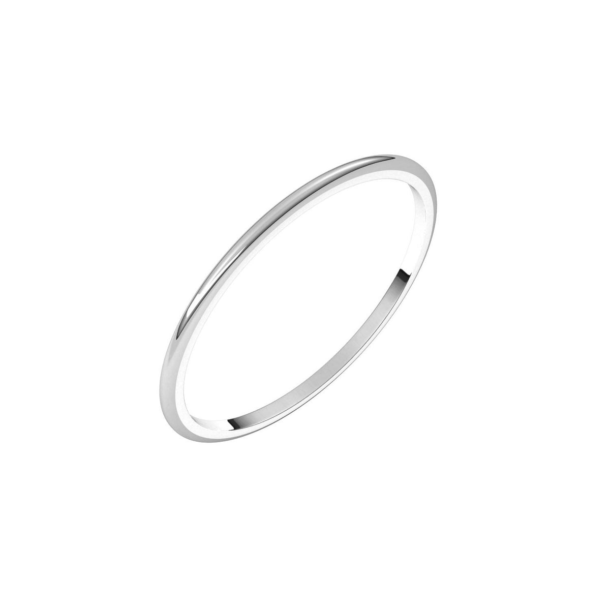Lightweight Half Round Band, 1 mm