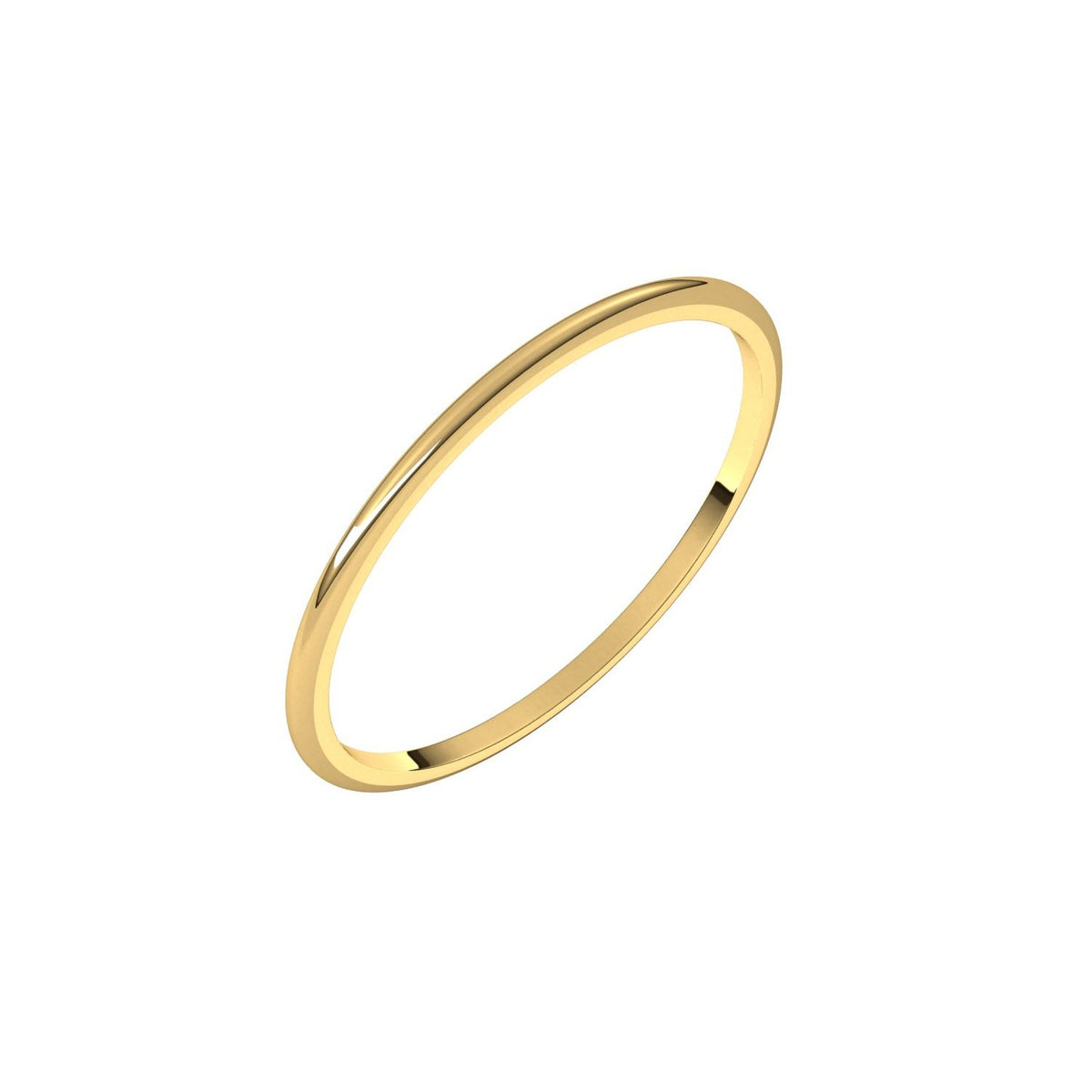Lightweight Half Round Band, 1 mm