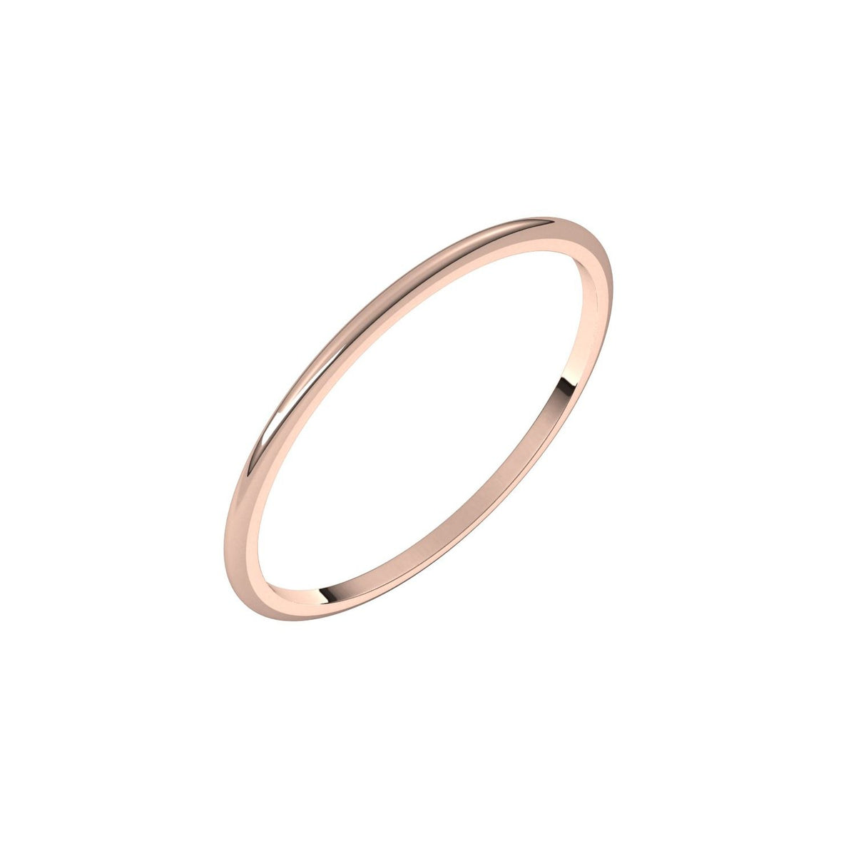 Lightweight Half Round Band, 1 mm