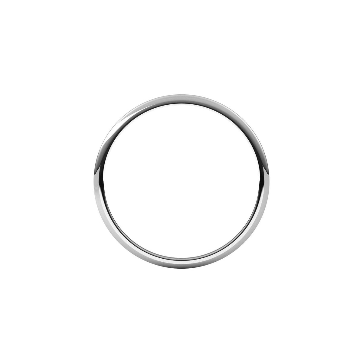 Lightweight Half Round Band, 1 mm