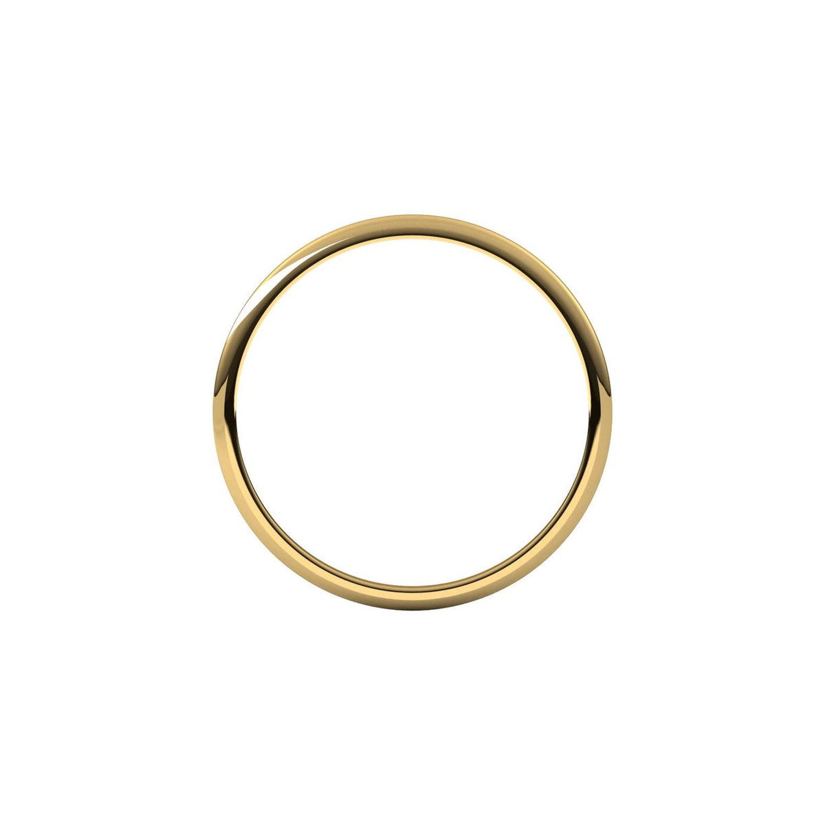 Lightweight Half Round Band, 1 mm
