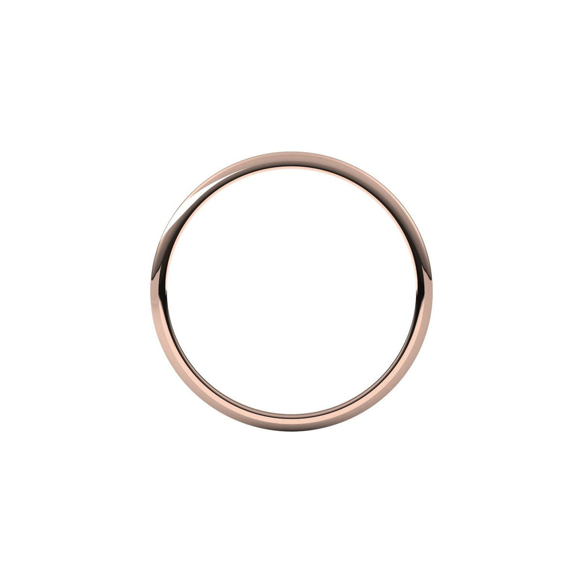 Lightweight Half Round Band, 1 mm