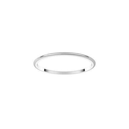 Lightweight Half Round Band, 1 mm