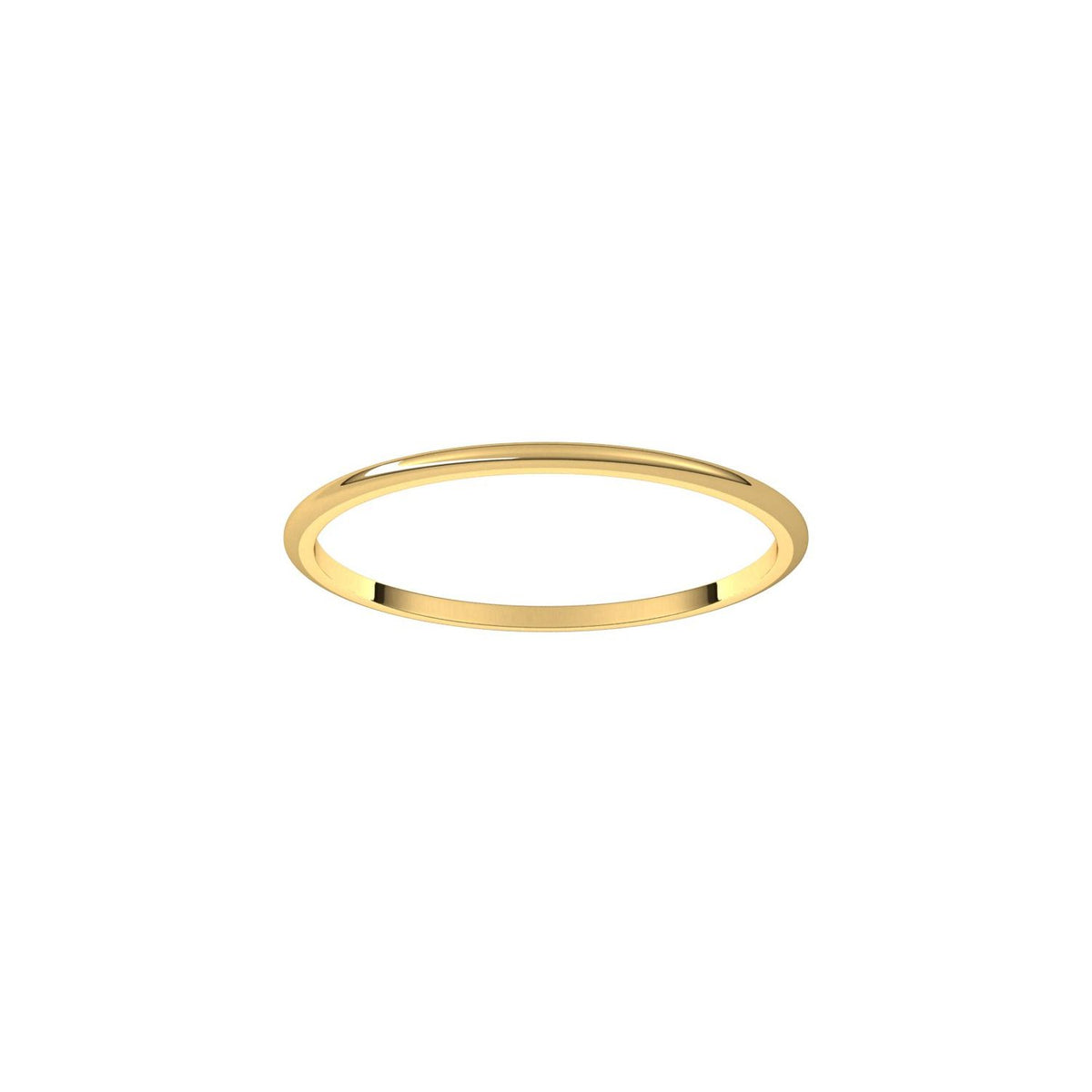 Lightweight Half Round Band, 1 mm