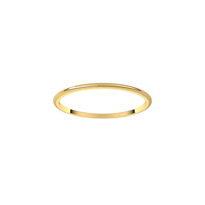 Lightweight Half Round Band, 1 mm