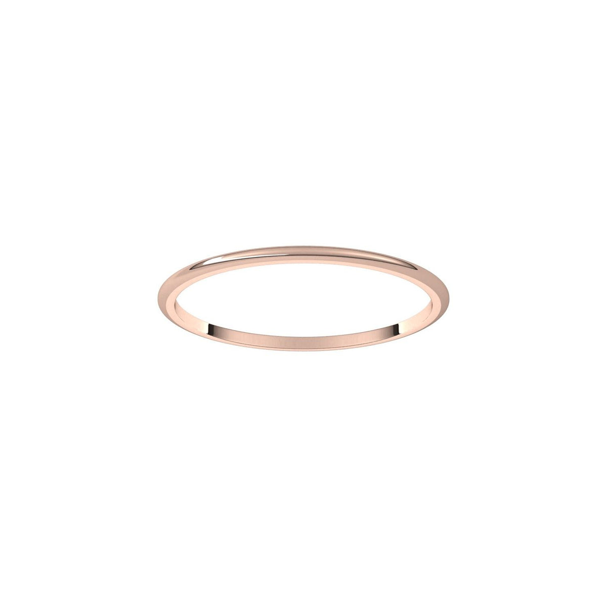 Lightweight Half Round Band, 1 mm