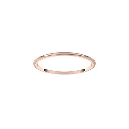 Lightweight Half Round Band, 1 mm