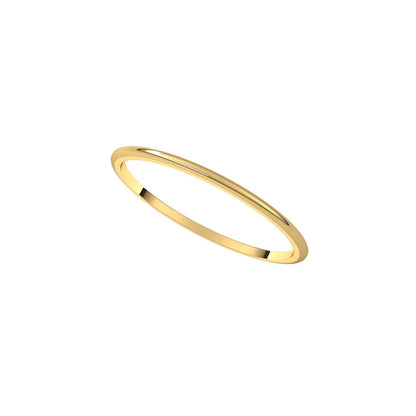 Lightweight Half Round Band, 1 mm
