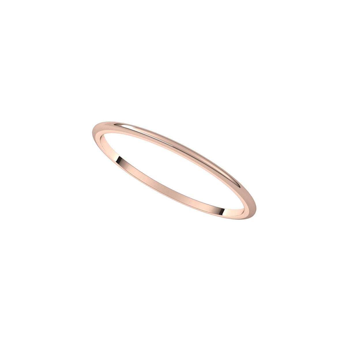Lightweight Half Round Band, 1 mm