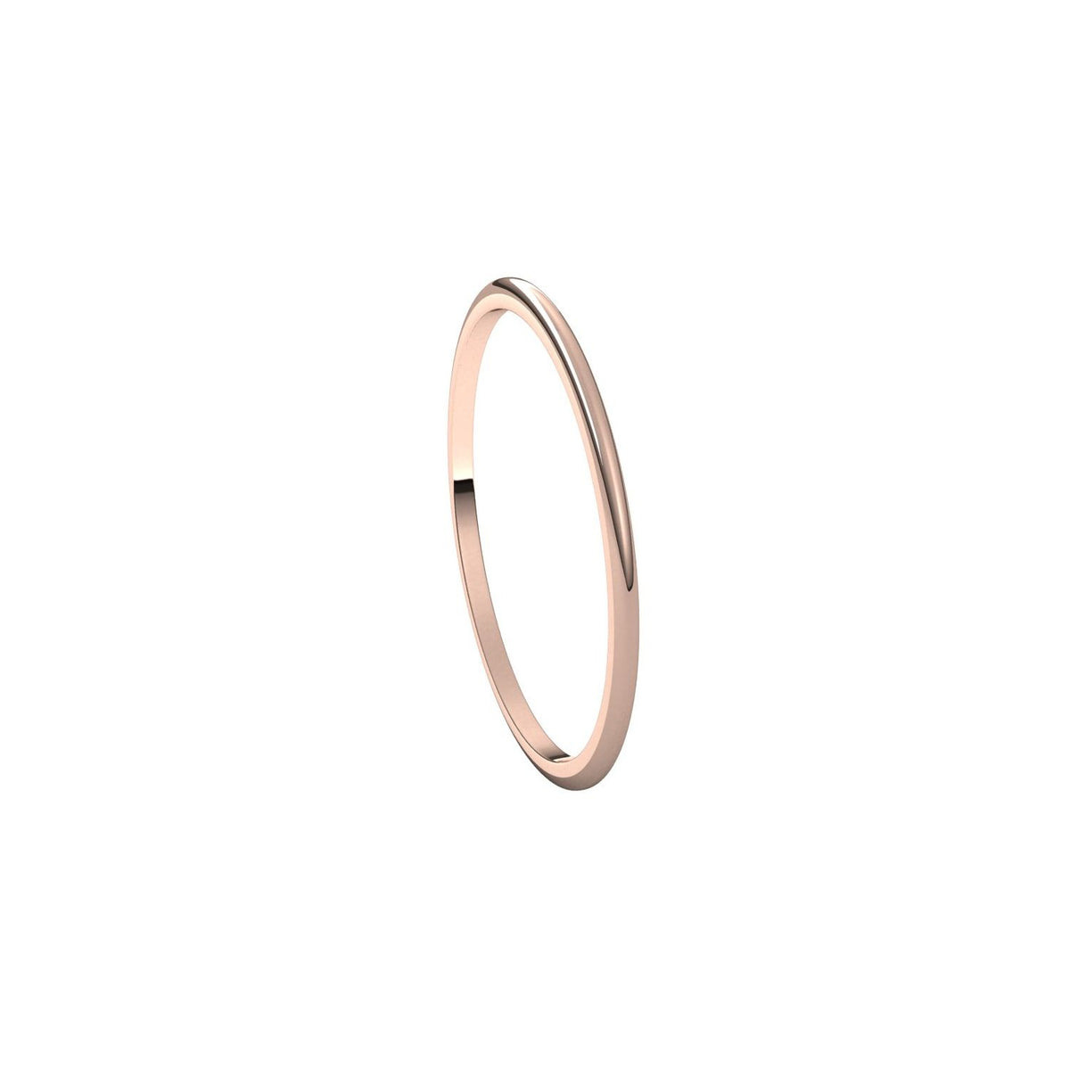 Lightweight Half Round Band, 1 mm