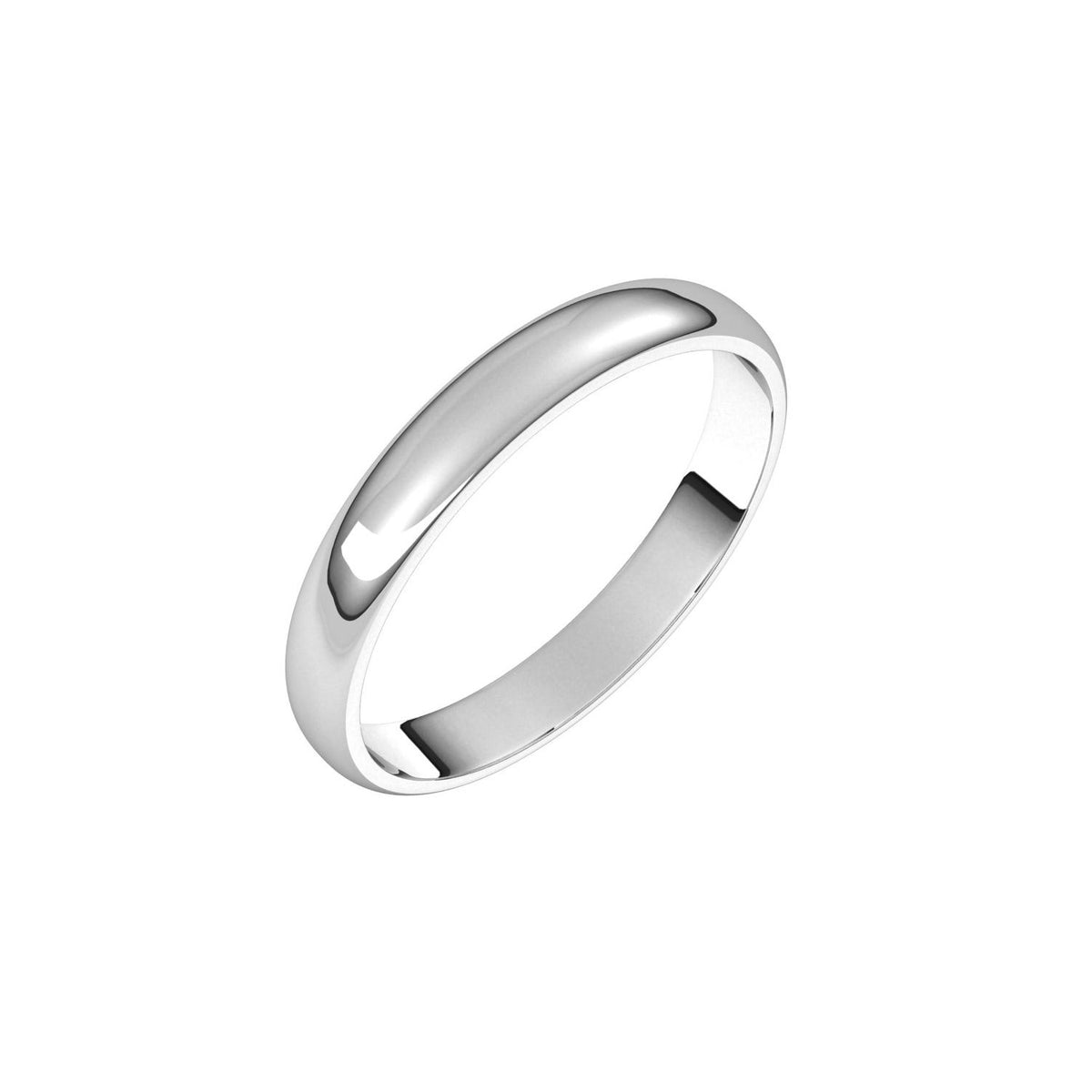 Lightweight Half Round Band, 3 mm