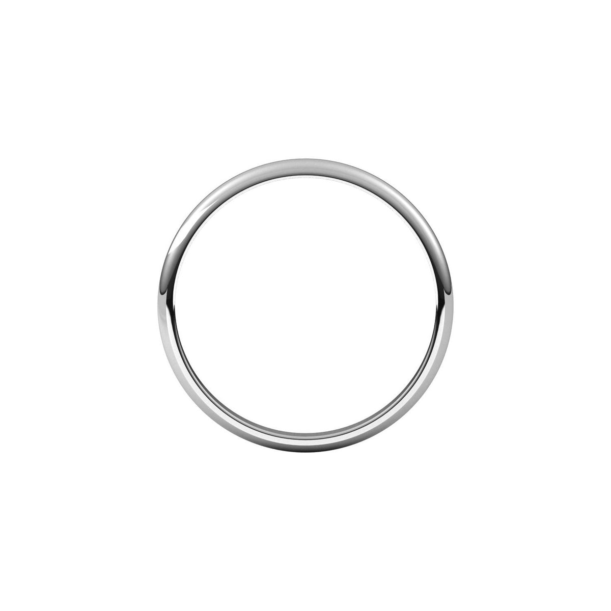 Lightweight Half Round Band, 2 mm