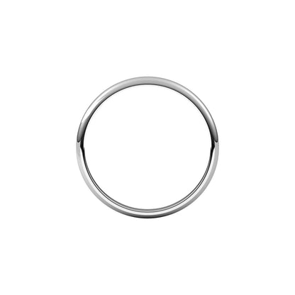Lightweight Half Round Band, 2 mm