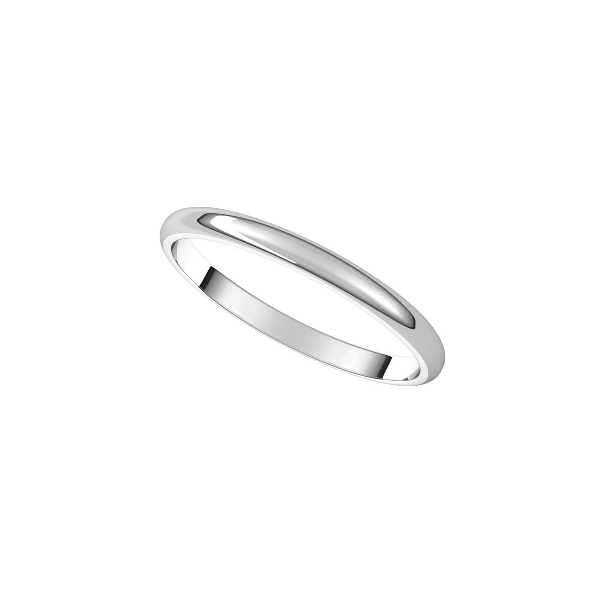 Lightweight Half Round Band, 2 mm
