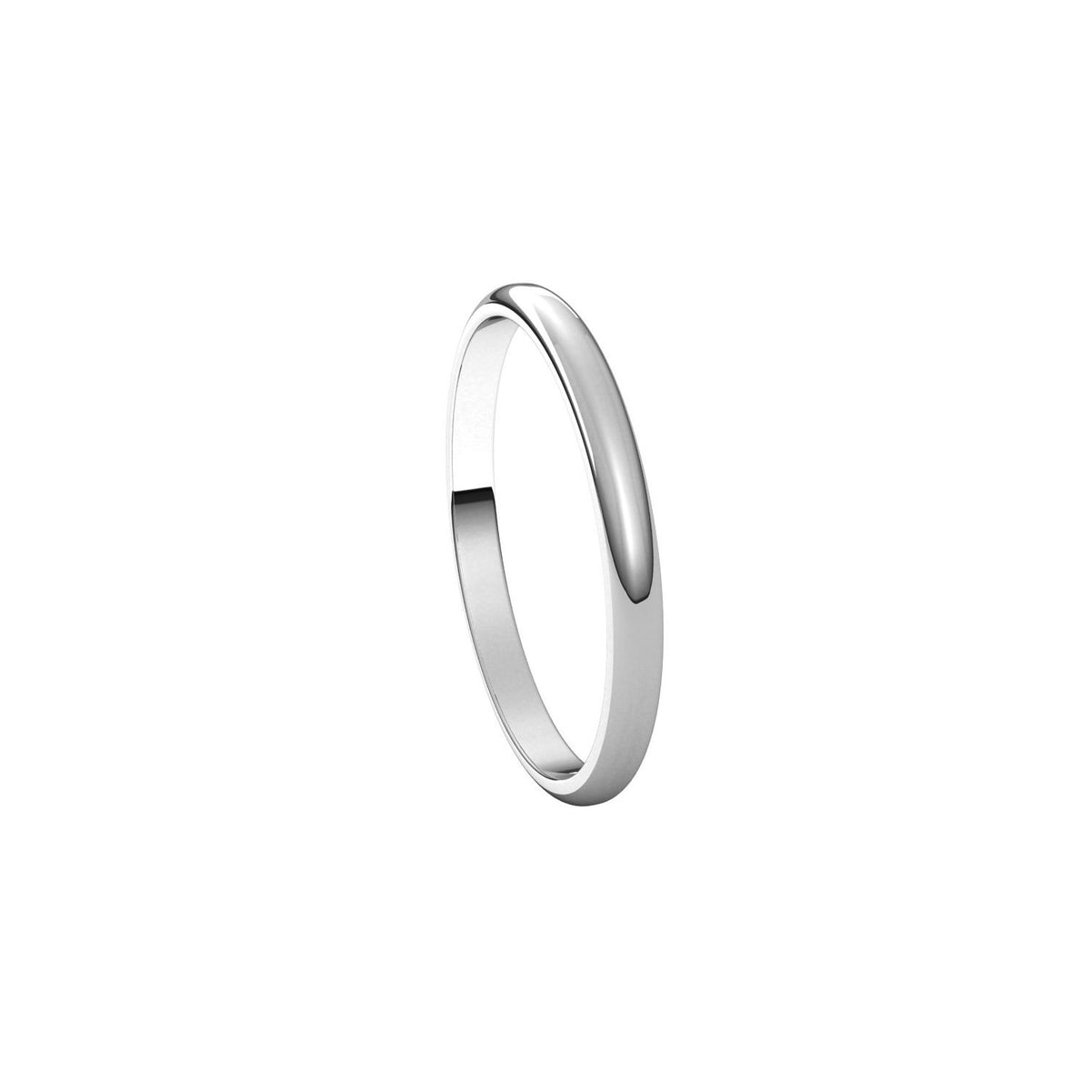 Lightweight Half Round Band, 2 mm