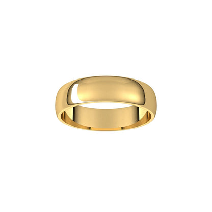 Lightweight Half Round Band, 5 mm