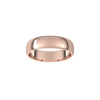 Lightweight Half Round Band, 5 mm