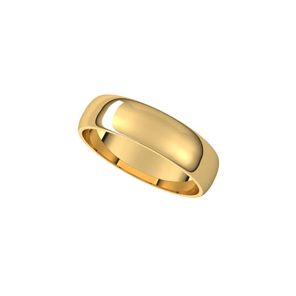 Lightweight Half Round Band, 5 mm