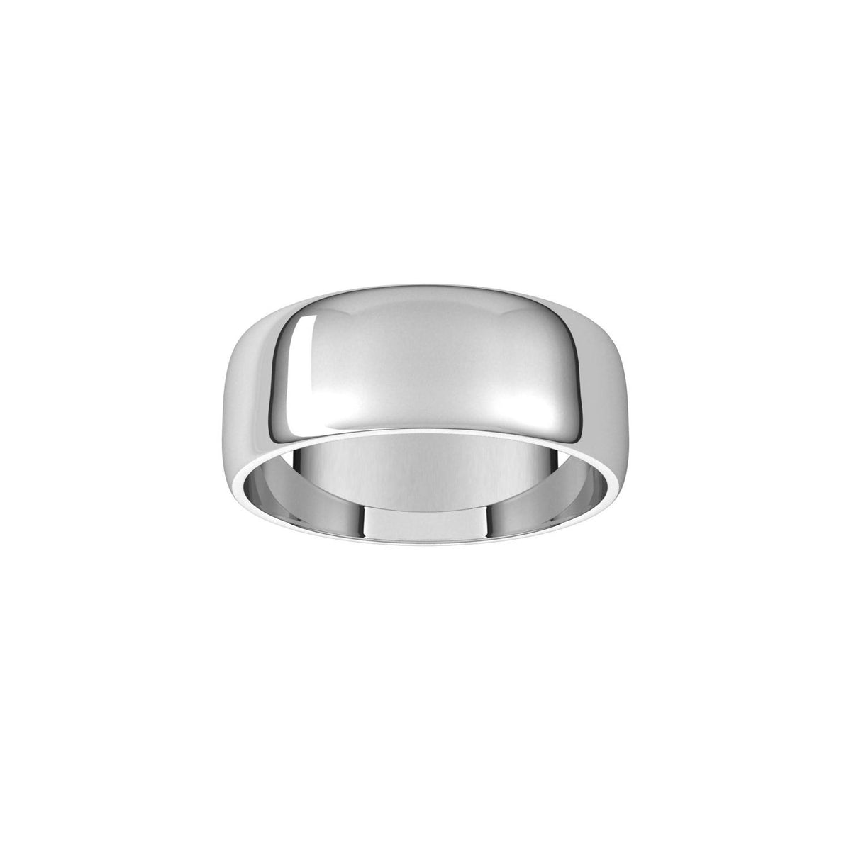 Lightweight Half Round Band, 7 mm