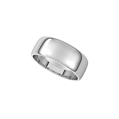 Lightweight Half Round Band, 7 mm
