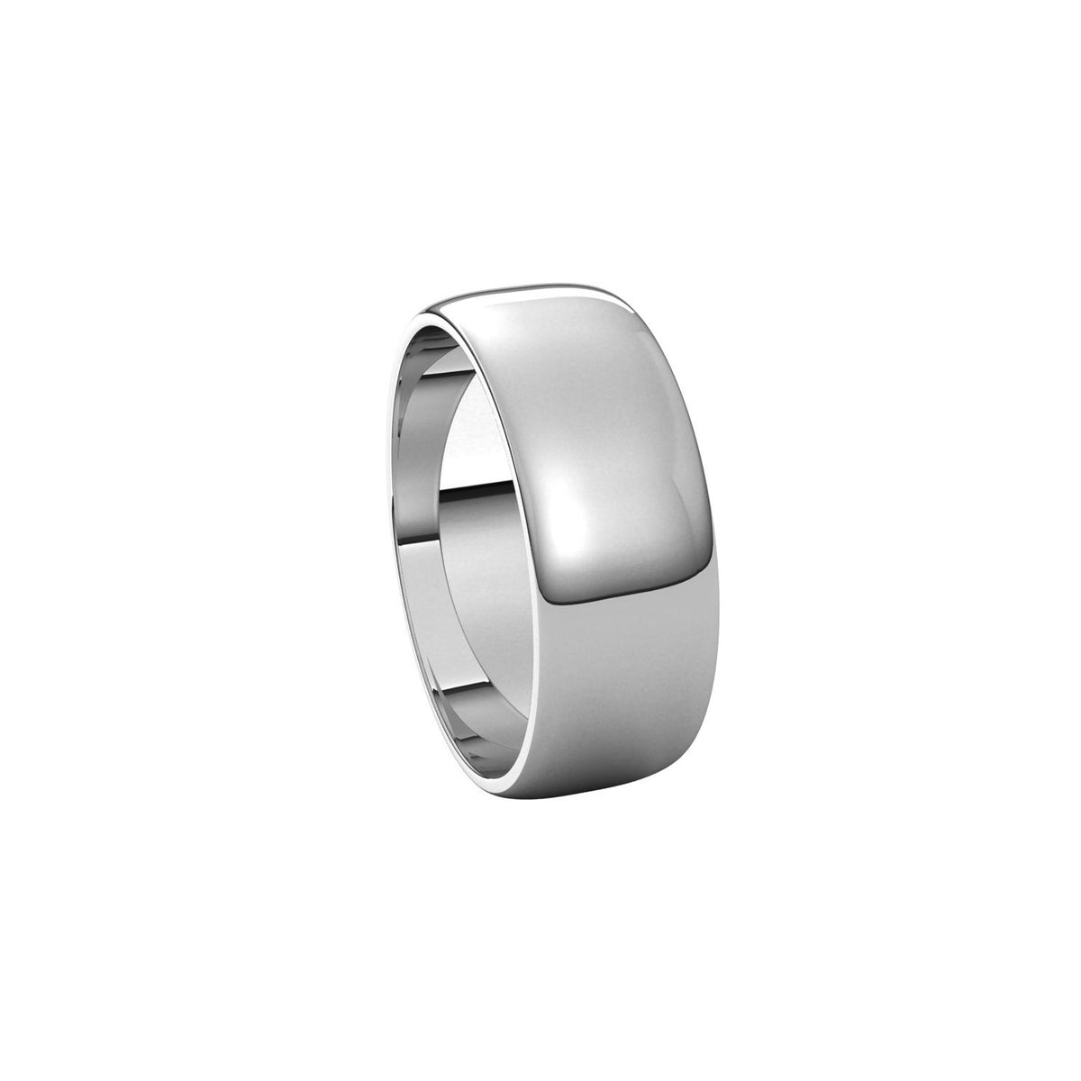 Lightweight Half Round Band, 7 mm