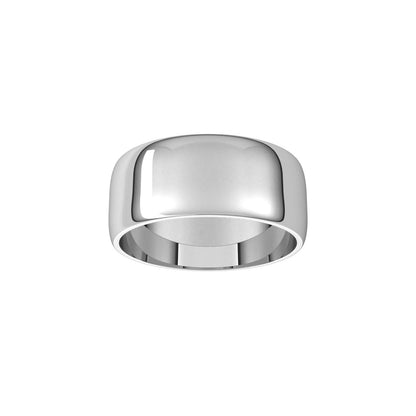 Lightweight Half Round Band, 8 mm