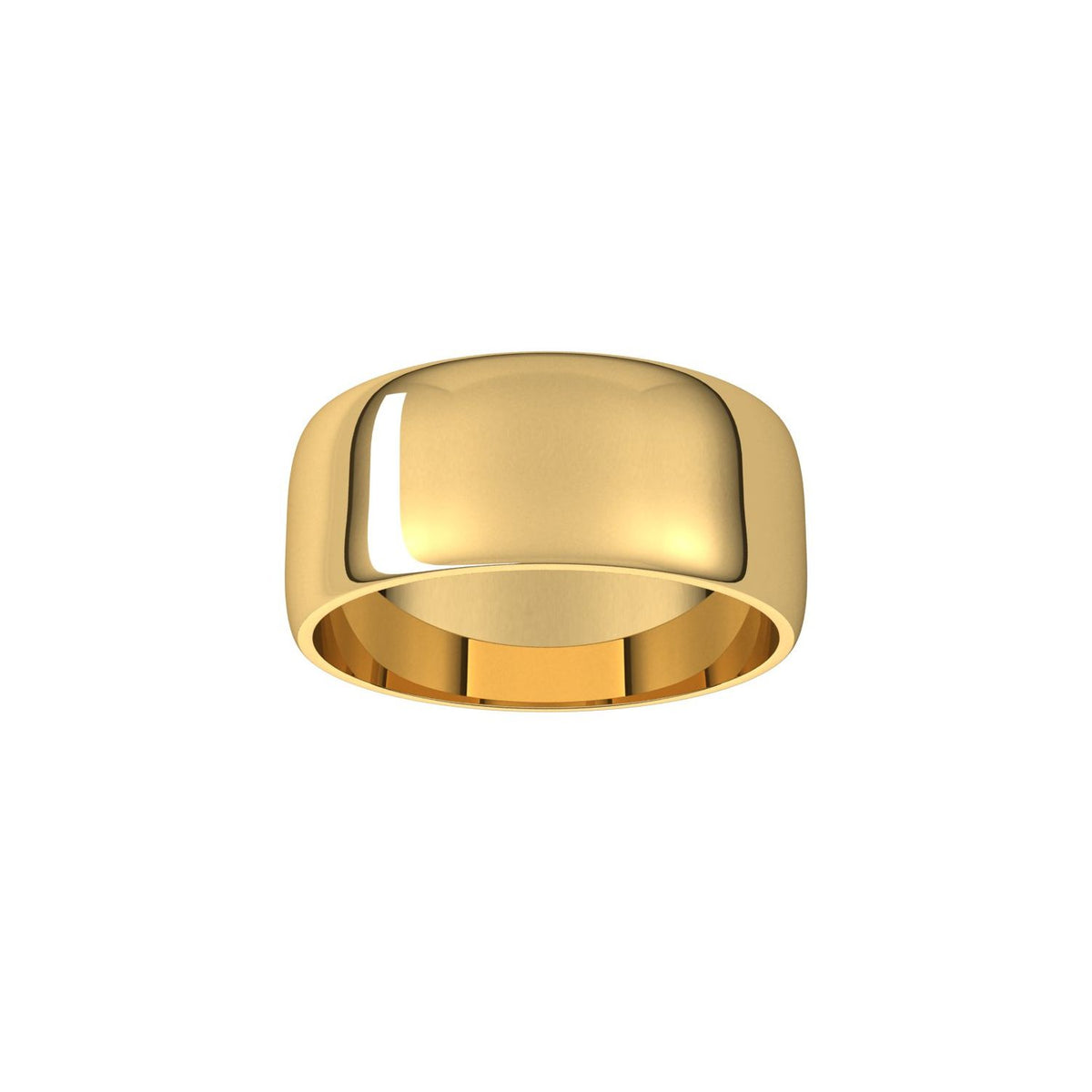 Lightweight Half Round Band, 8 mm