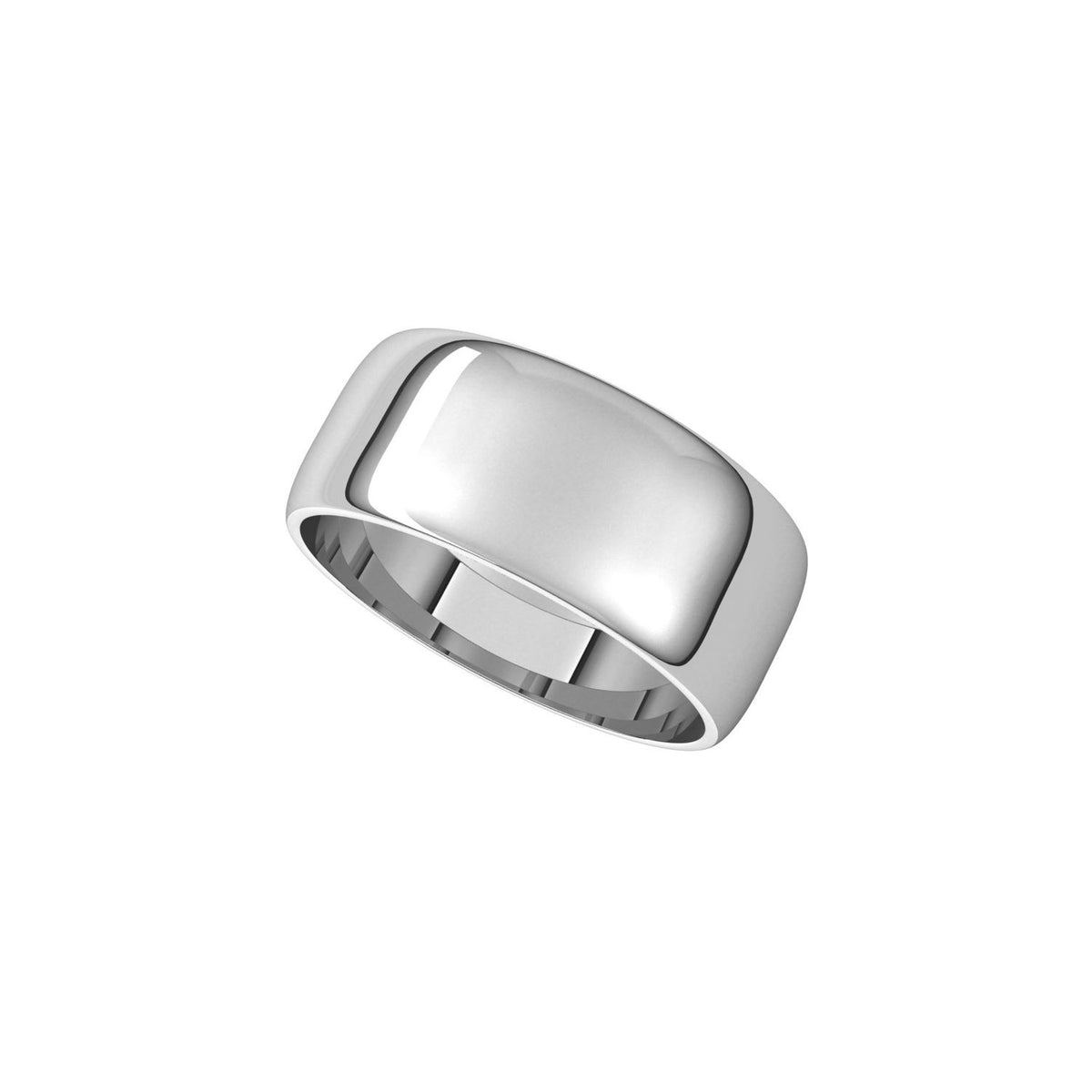 Lightweight Half Round Band, 8 mm